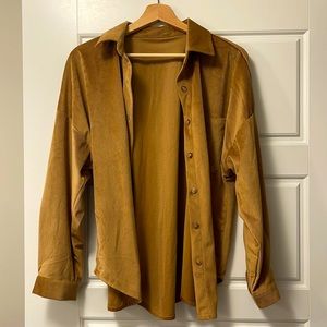 Corduroy Tan Button Down